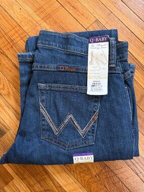 Wrangler Women's Ultimate Riding Jean Q-Baby Mid-Rise Bootcut - 7/8 x 34 - NEW
